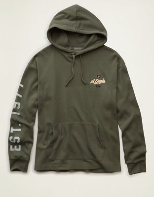 AE Standard Fit Graphic Thermal Hoodie T-Shirt