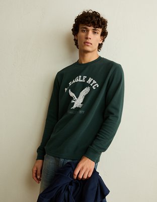 AE Standard Fit Long-Sleeve Graphic Thermal T-Shirt