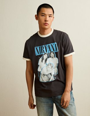 AE Standard Fit Nirvana Graphic T-Shirt