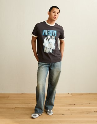 AE Standard Fit Nirvana Graphic T-Shirt