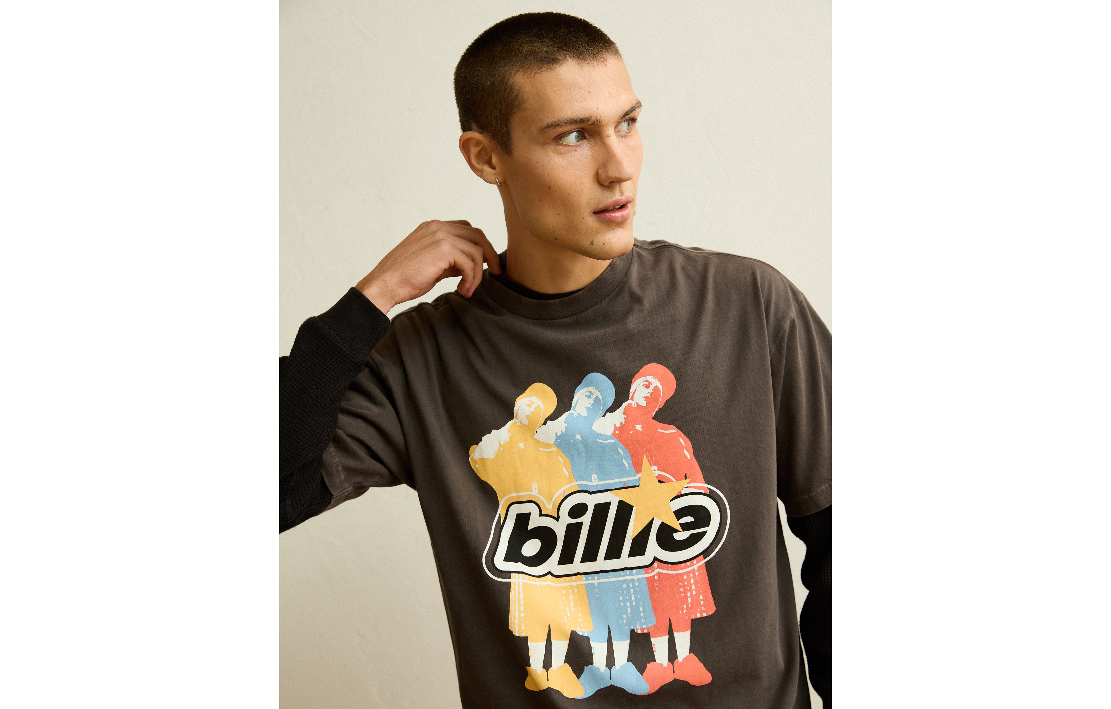AE Boxy Fit Billie Eilish Graphic T-Shirt