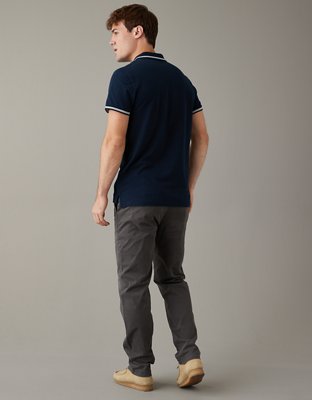 AE Flex Athletic Straight Lived-In Khaki Pant