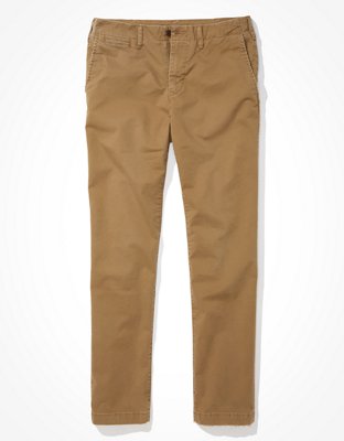 AE Flex Athletic Straight Lived-In Khaki Pant