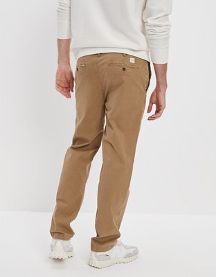 AE Flex Athletic Straight Khaki Pant desgastado