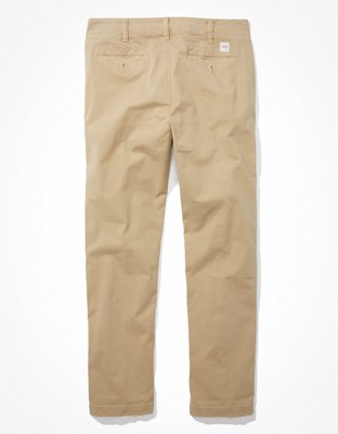 AE Flex Athletic Straight Lived-In Khaki Pant