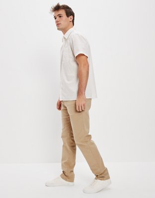 AE Flex Athletic Straight Lived-In Khaki Pant