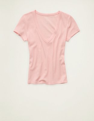 AE V-Neck Hey Baby Tee