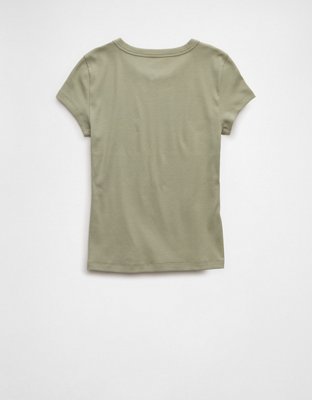 AE Graphic Hey Baby Tee | American Eagle