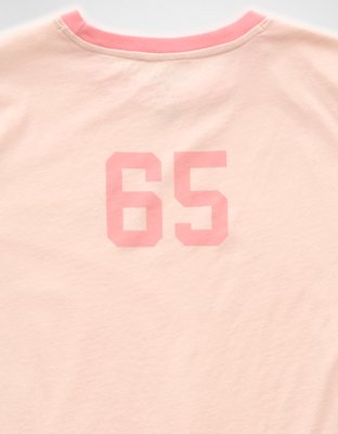 Женская футболка American Eagle AE Everyday Graphic, цвет: Пляжный персиковый — фото 6