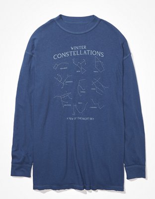 Женские футболки American Eagle AE Oversized Long-Sleeve Graphic True Tee — фото 3