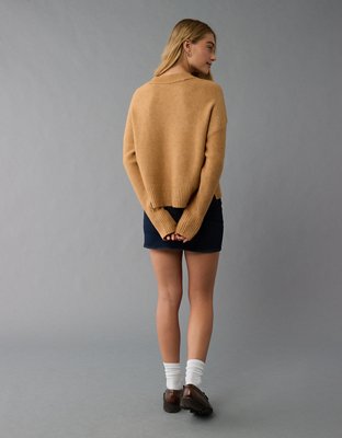 AE Slouchy Cropped Pullover Sweater