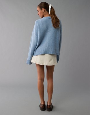 AE Slouchy Cropped Pullover Sweater