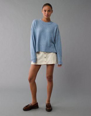 Cropped pullover sweater best sale