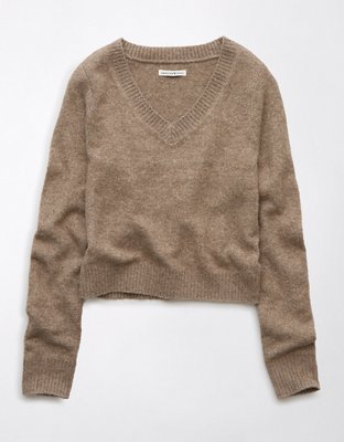 AE Whoa So Soft Shrunken V-Neck Sweater