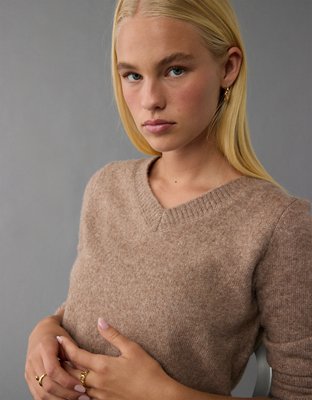 AE Whoa So Soft Shrunken V-Neck Sweater