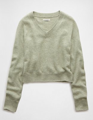 AE Whoa So Soft Shrunken V-Neck Sweater