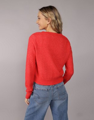 AE Whoa So Soft Shrunken V-Neck Sweater