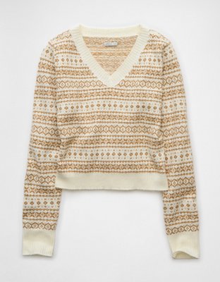 AE Whoa So Soft Shrunken V-Neck Sweater