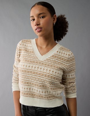 AE Whoa So Soft Shrunken V-Neck Sweater