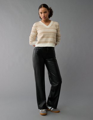 AE Whoa So Soft Shrunken V-Neck Sweater