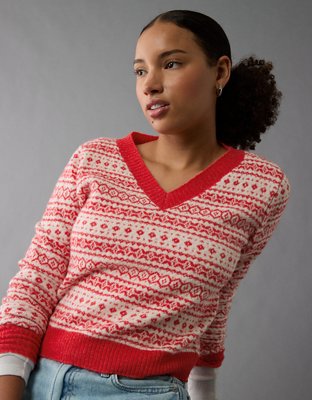 AE Whoa So Soft Shrunken V-Neck Sweater