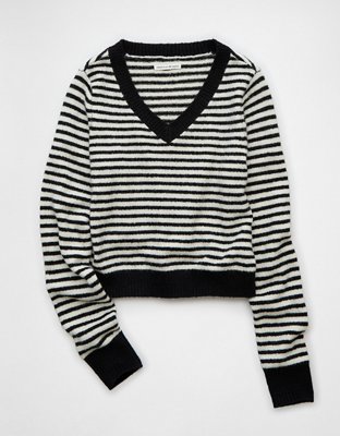Женские свитеры American Eagle AE Whoa So Soft Shrunken V-Neck Sweater — фото 3
