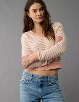 AE Whoa So Soft Shrunken V-Neck Sweater