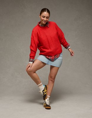 AE Whoa So Soft Mock Neck Sweater