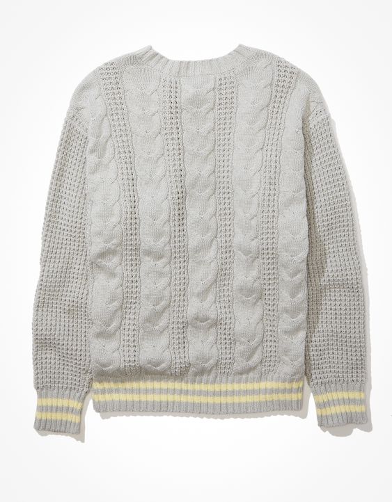 AE Tipped Cable Knit Sweater