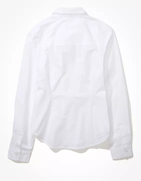 AE Fitted Button-Down Shirt