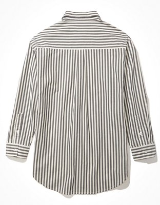 AE Oversized Oxford Button-Up Shirt