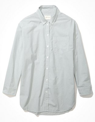 AE Oversized Oxford Button-Up Shirt
