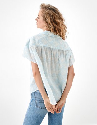 Женские рубашки American Eagle AE Resort Shirt — фото 2