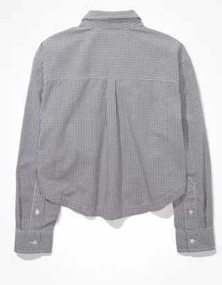 AE Cropped Button-Up Shirt
