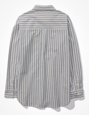AE Oversized Oxford Button-Up Shirt