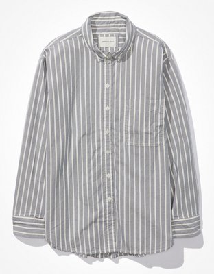 American Eagle Striped Button-Up Resort Shirt 2024, Buy American Eagle  Online