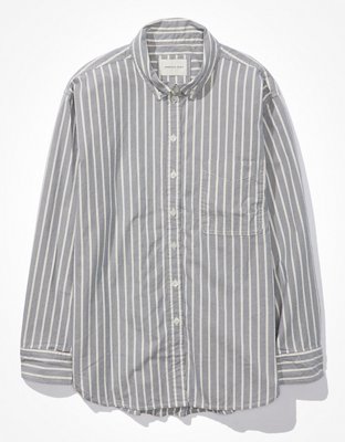 AE Oversized Oxford Button-Up Shirt