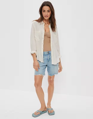 AE Long-Sleeve Button-Up Shirt