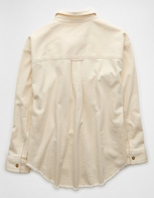 Женские рубашки American Eagle AE Oversized Denim Shirt — фото 4