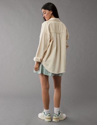 Женские рубашки American Eagle AE Oversized Denim Shirt — фото 2