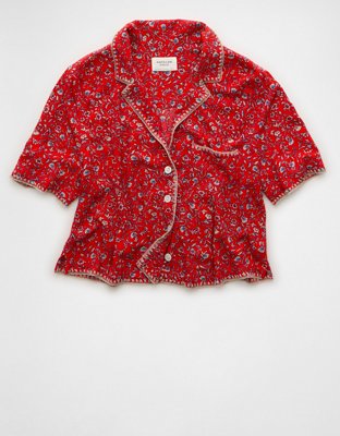 AE Floral Button-Up Shirt