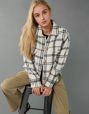 AE Plaid Shacket