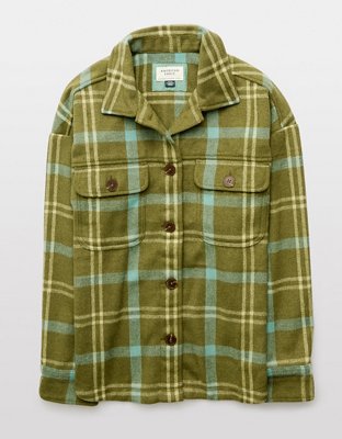 AE Plaid Shacket