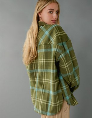 AE Plaid Shacket
