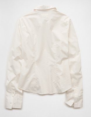 AE Fitted Poplin Button-Up Shirt