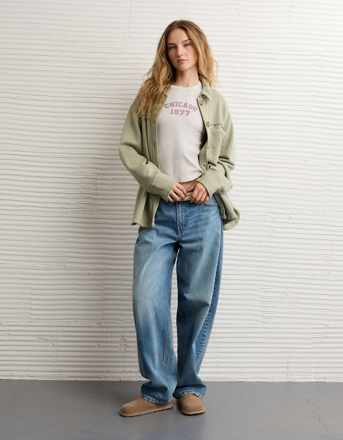 AE Fleece Shacket - image 5