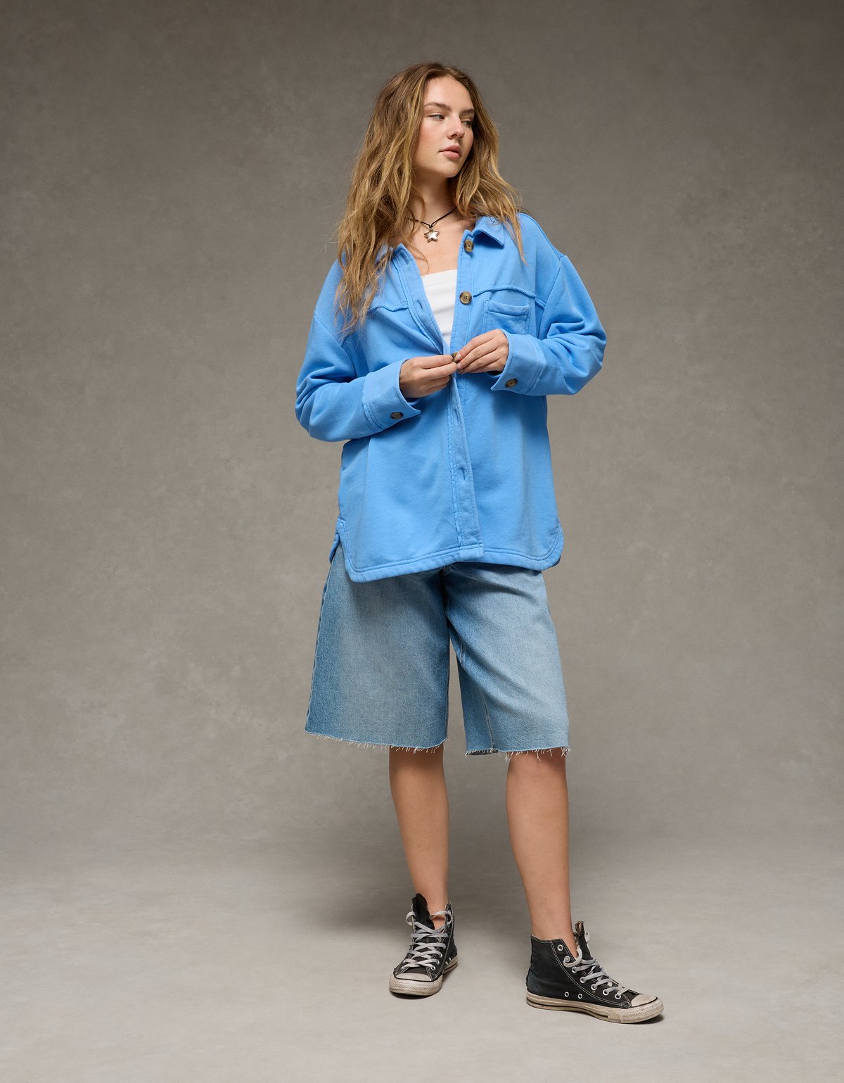 AE Fleece Shacket - image 5