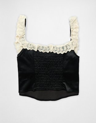 Domelipa x AE Cropped Ruffle Corset