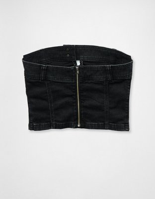 Domelipa x AE Denim Cropped Tube Top
