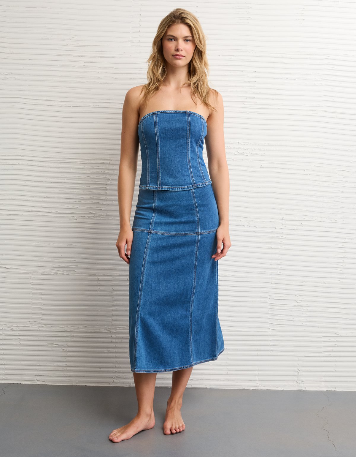 AE Denim Tube Top - image 2